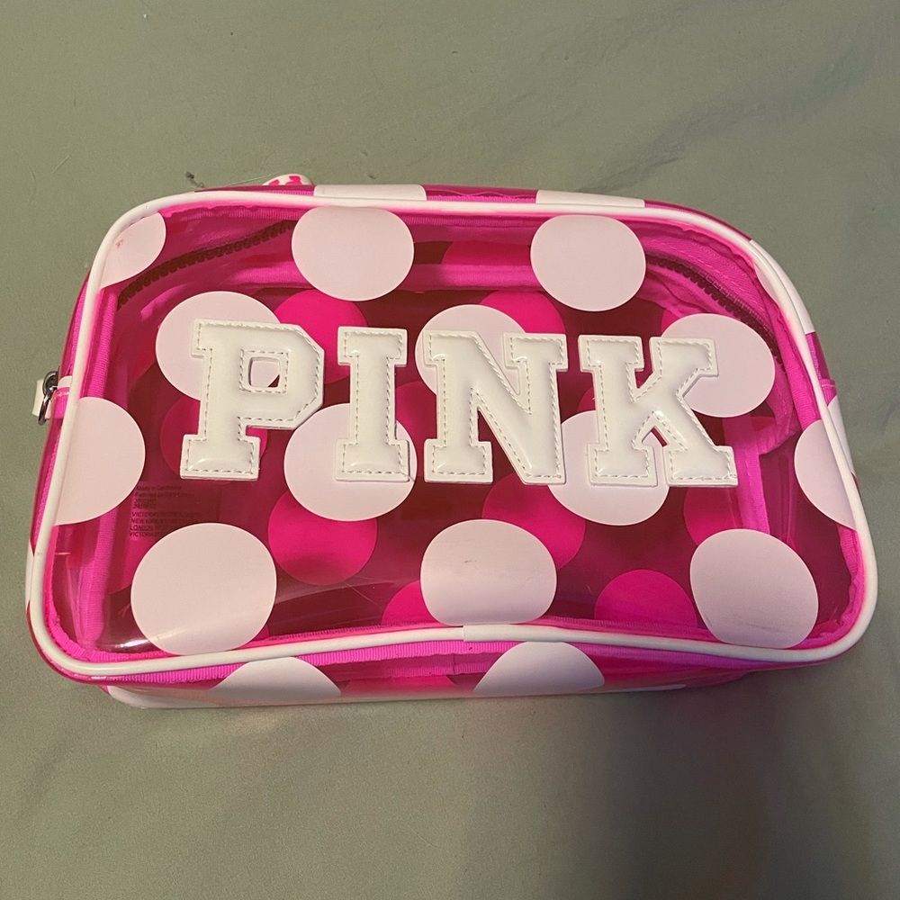 Victoria’s Secret Pink Polka Dot Makeup Bag